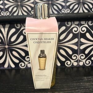 COCKTAIL SHAKER COQUETELIER Stainless Steel & Glass NEW